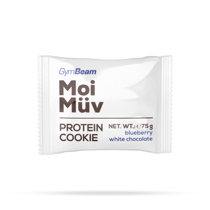 Cookie Proteico MoiMüv - GymBeam Mirtillo e Cioccolato Bianco - 75 g