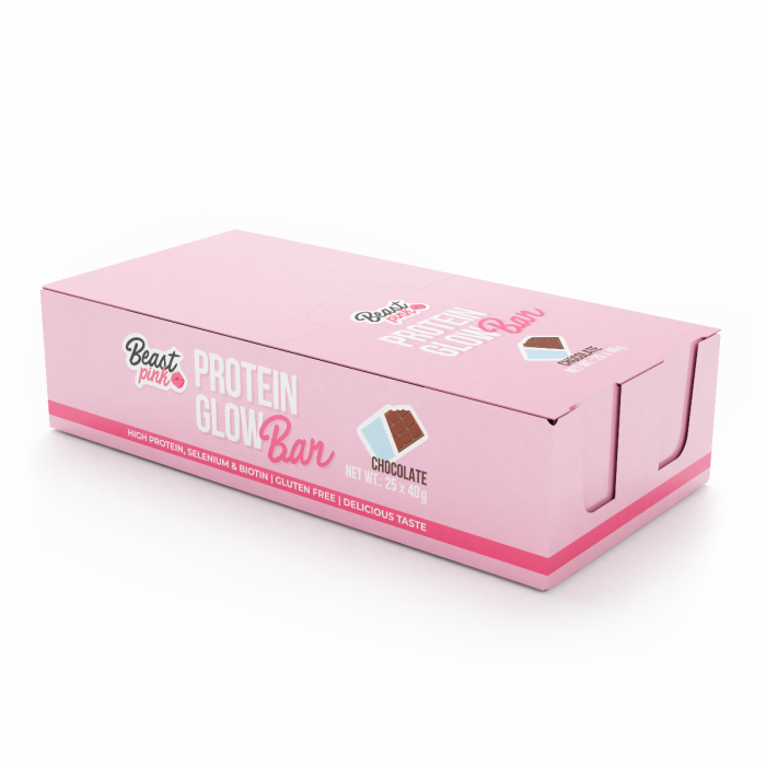 Protein GlowBar - BeastPink 40 g - Cioccolato