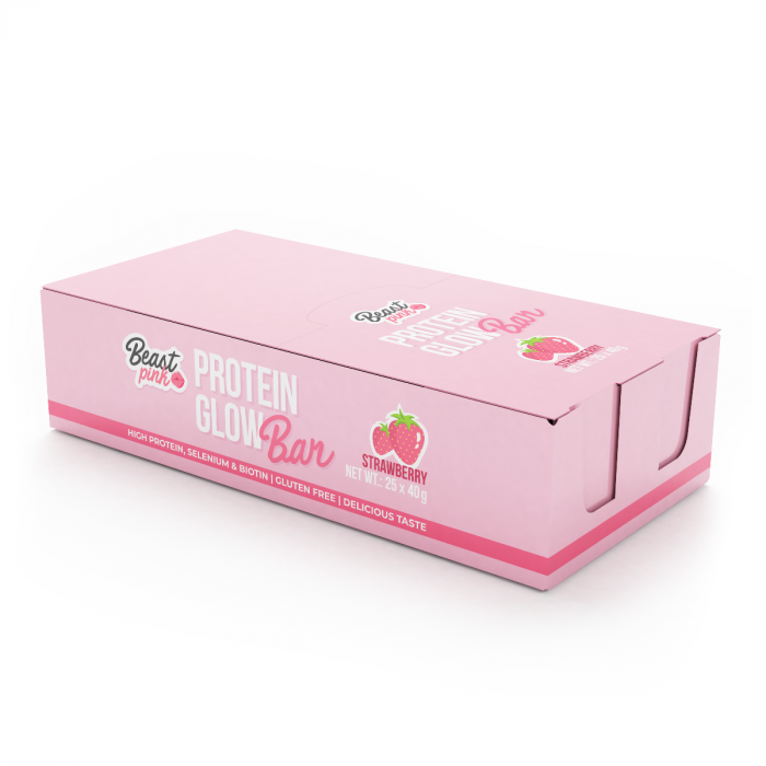 Protein GlowBar - BeastPink 40 g - Cioccolato