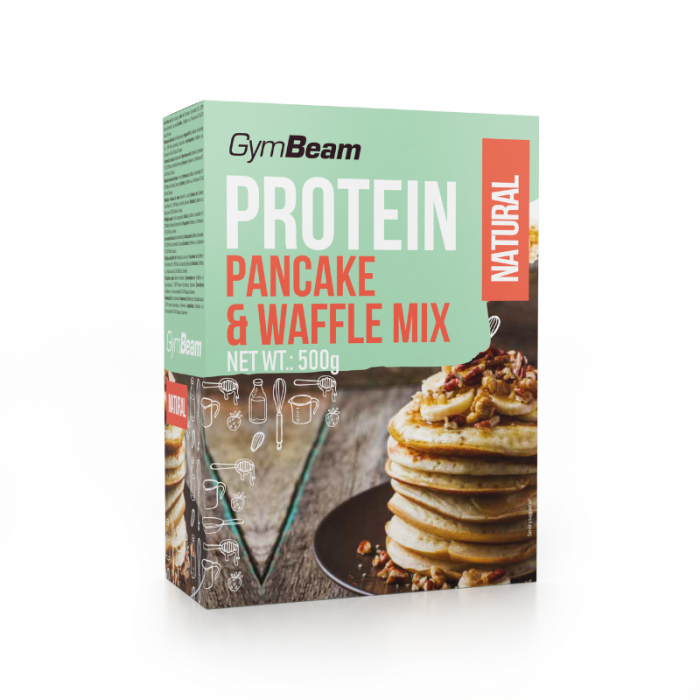 Pancake & Waffle Mix Proteico 500 g - GymBeam Cioccolato