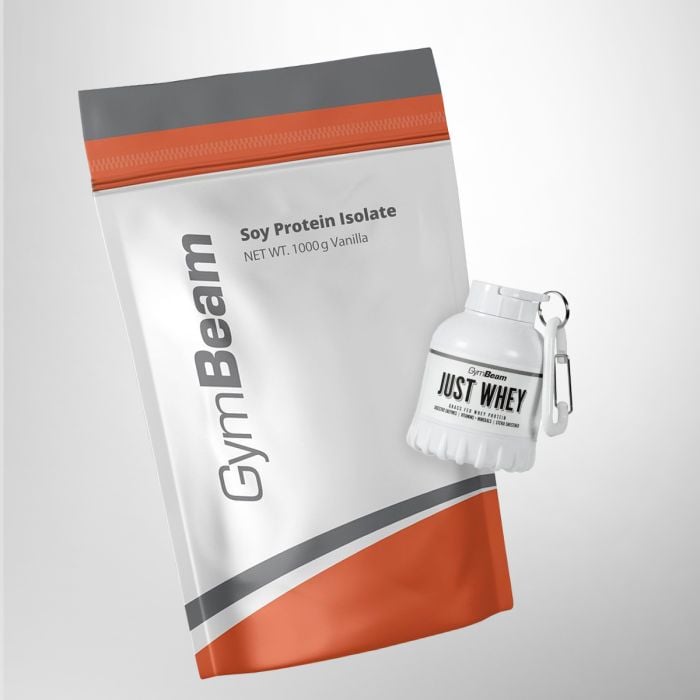 Proteine Isolate della Soia - GymBeam 1000 g - Caramello Salato