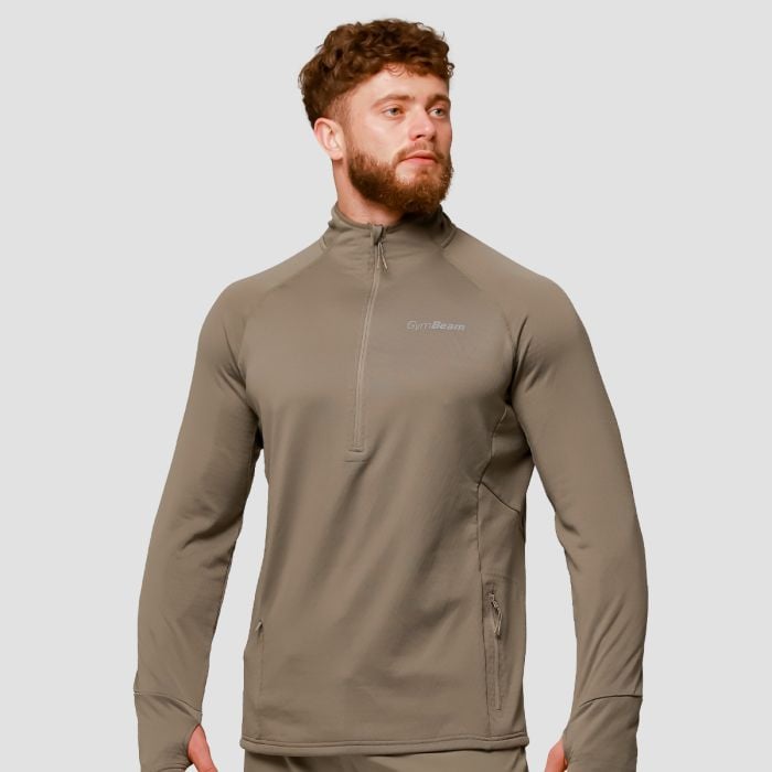 Felpa 1/2 Zip Pulse Running Vetiver - GymBeam XL