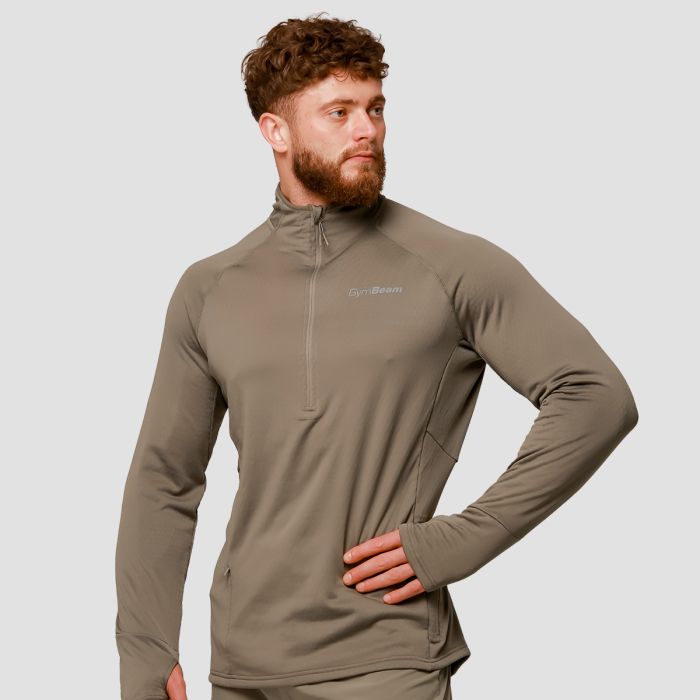 Felpa 1/2 Zip Pulse Running Vetiver - GymBeam XL