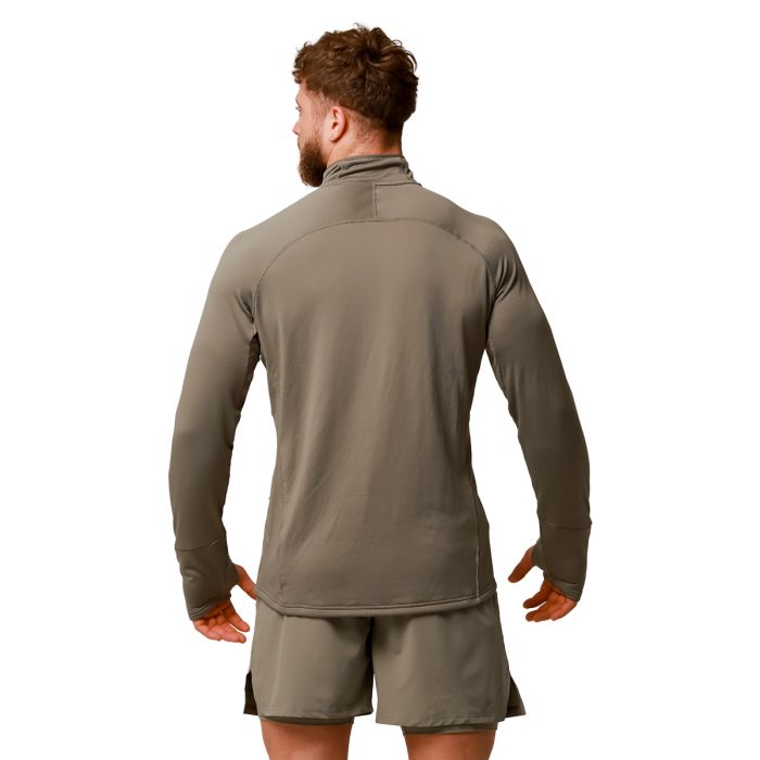 Felpa 1/2 Zip Pulse Running Vetiver - GymBeam XL