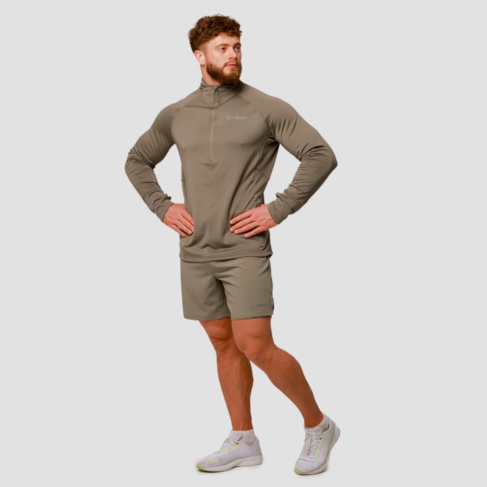 Felpa 1/2 Zip Pulse Running Vetiver - GymBeam XL