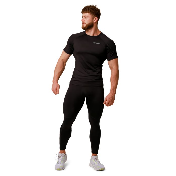 T-Shirt Pulse Running Black - GymBeam S