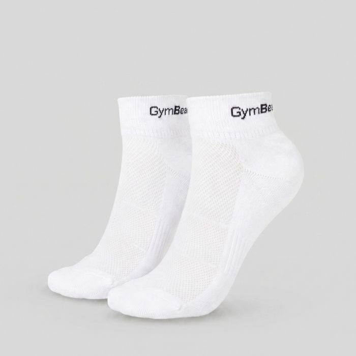 Calze Quarter 3Pack White - GymBeam L