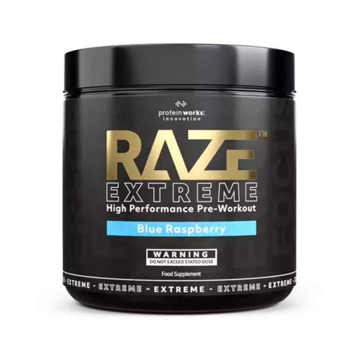 Raze Extreme - The Protein Works 360 g - Lampone Blu