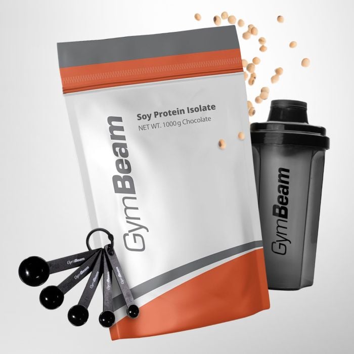 Proteine Isolate della Soia - GymBeam 1000 g - Caramello Salato