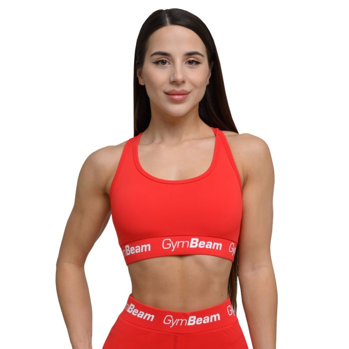 Reggiseno Sportivo da Donna Simple Rouge Red - GymBeam M