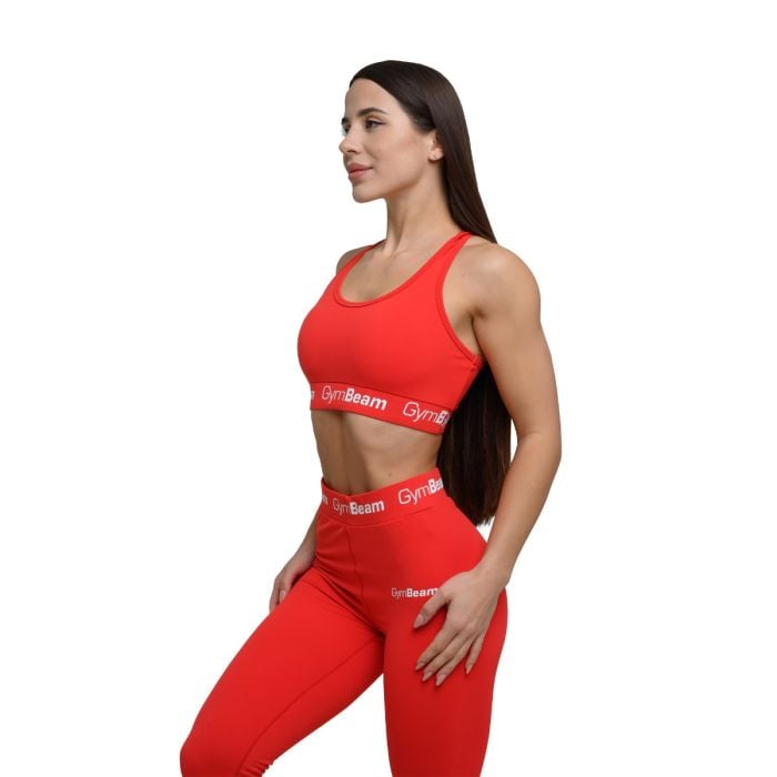 Reggiseno Sportivo da Donna Simple Rouge Red - GymBeam M