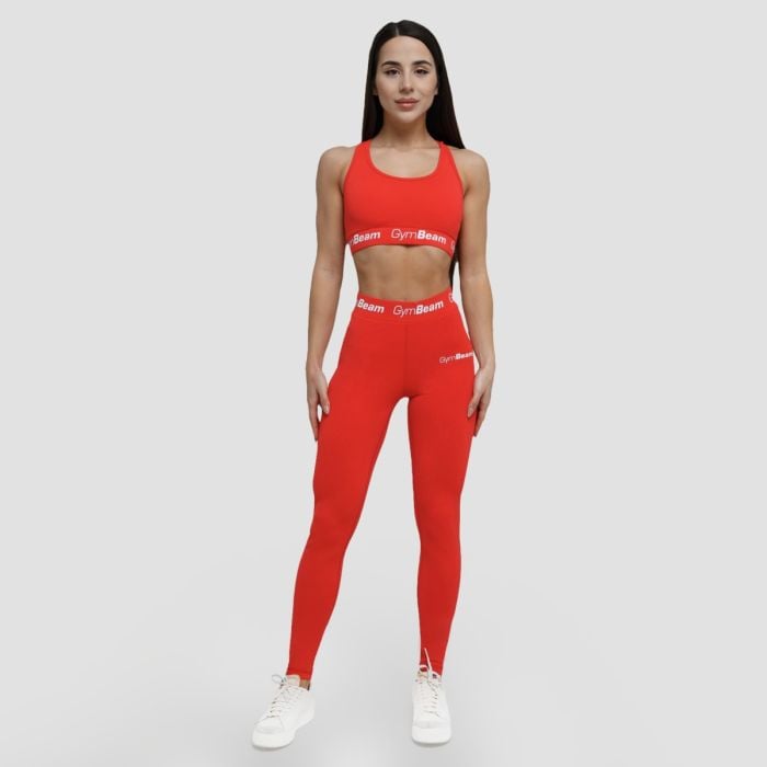 Reggiseno Sportivo da Donna Simple Rouge Red - GymBeam M