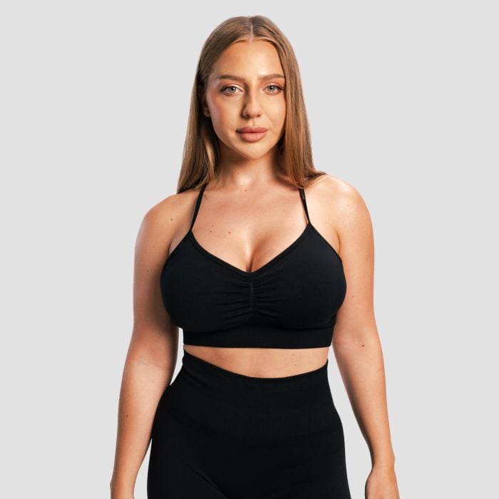Reggiseno Sportivo Sculpt Seamless Black - GymBeam L