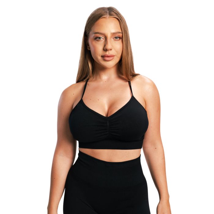 Reggiseno Sportivo Sculpt Seamless Black - GymBeam L