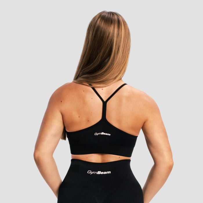 Reggiseno Sportivo Sculpt Seamless Black - GymBeam L