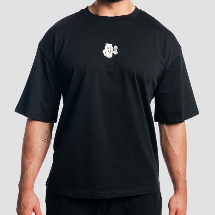 T-Shirt Boxy Shaker Black - GymBeam XL