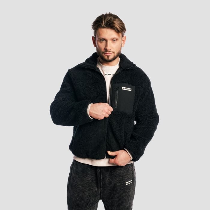 Giacca Sherpa Black - GymBeam L
