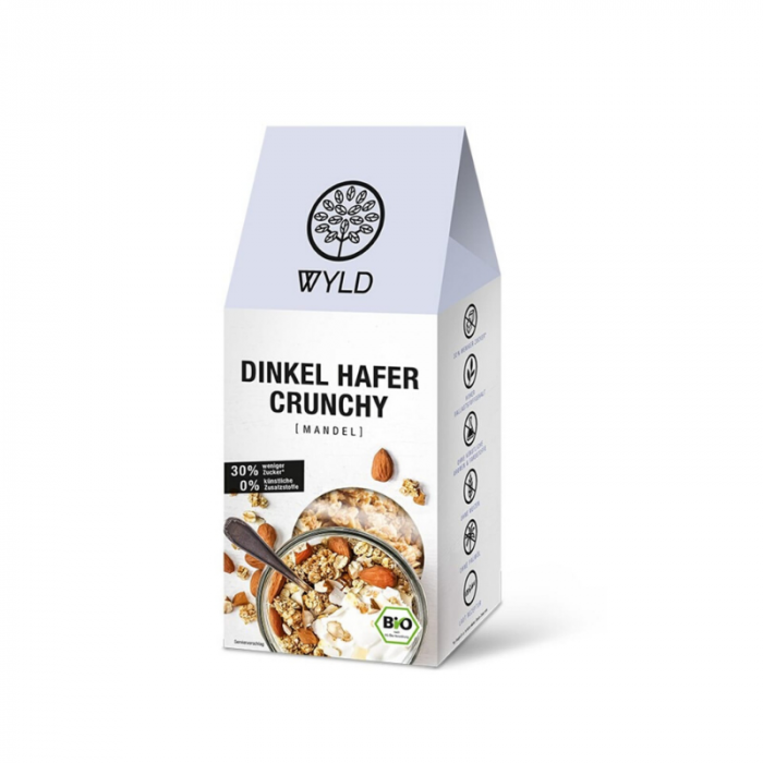 BIO Spelt and oat flakes with almonds - WYLD