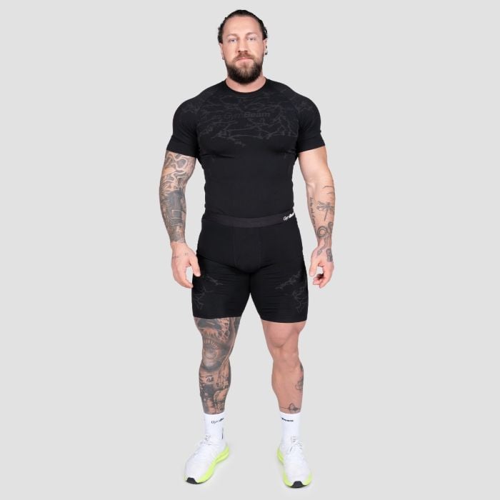 Pantaloncini Seamless Static Black - GymBeam L