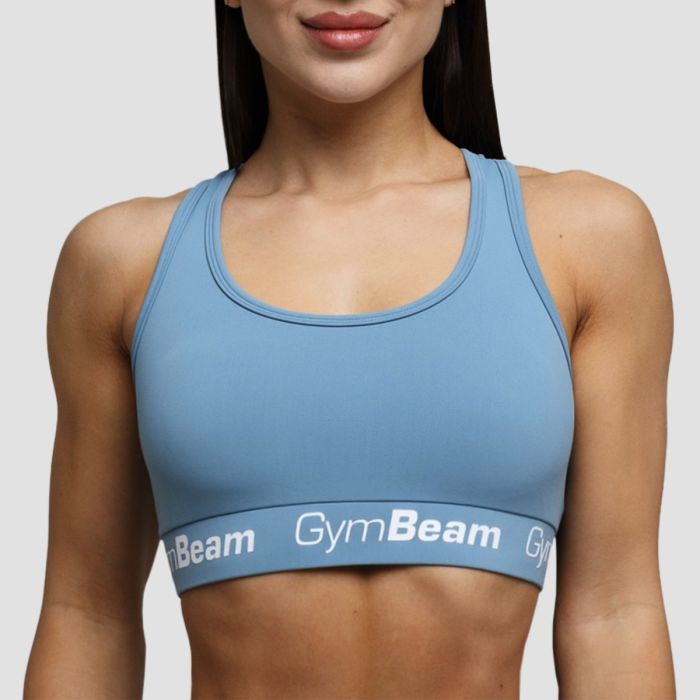Reggiseno Sportivo da Donna Simple Steel Grey - GymBeam XL