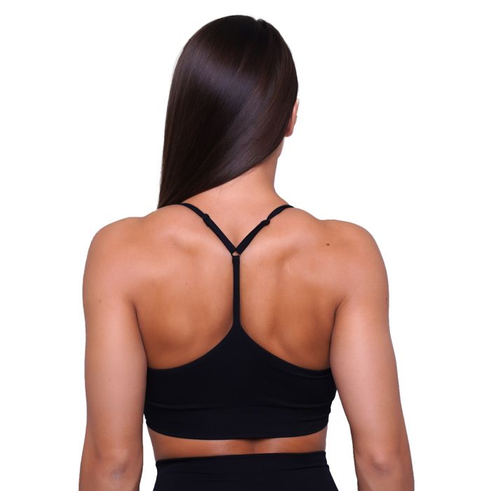 Reggiseno Sportivo String Black - GymBeam S