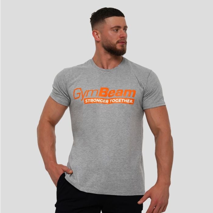 T-Shirt Stronger Together Grey - GymBeam M