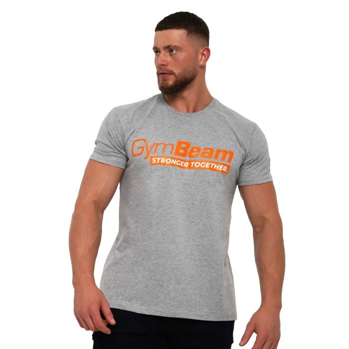 T-Shirt Stronger Together Grey - GymBeam M