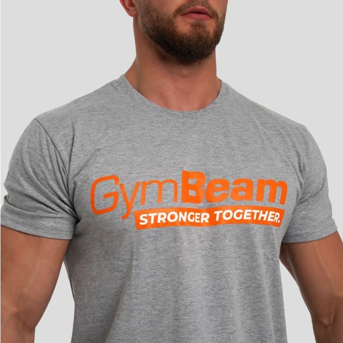 T-Shirt Stronger Together Grey - GymBeam M