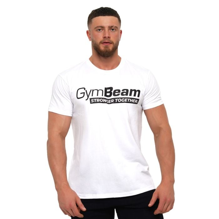 T-shirt Stronger Together White - GymBeam L