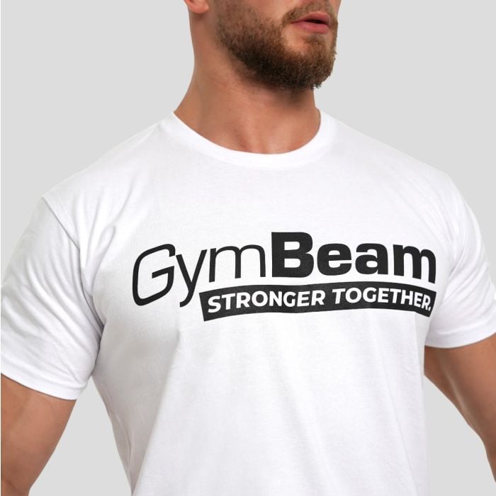T-shirt Stronger Together White - GymBeam L