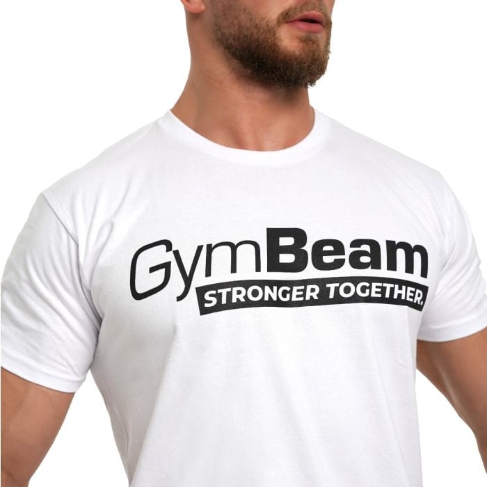 T-shirt Stronger Together White - GymBeam L