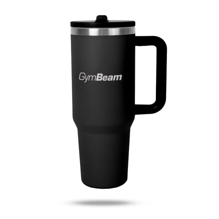 Tazza Termica da Viaggio 1,2 l Black - GymBeam single_variant