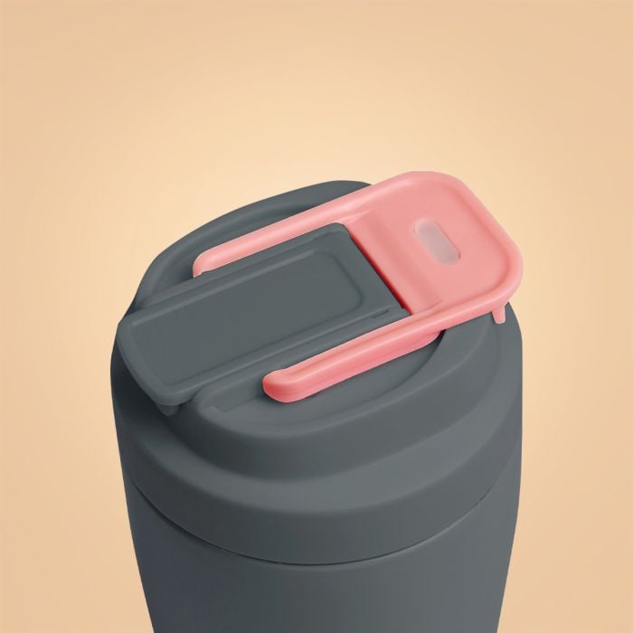 Bicchiere Termico con Cannuccia da 500 ml Grey - BeastPink single_variant