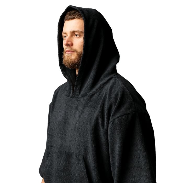 Accappatoio Poncho Terry Towel Black - GymBeam single_variant
