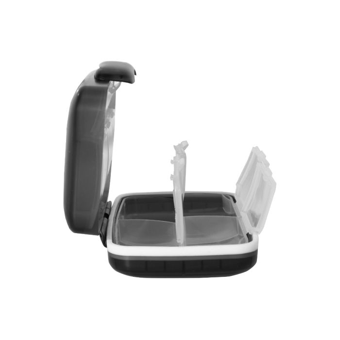 Portapillole 8 Scomparti Ultimate Black - GymBeam single_variant