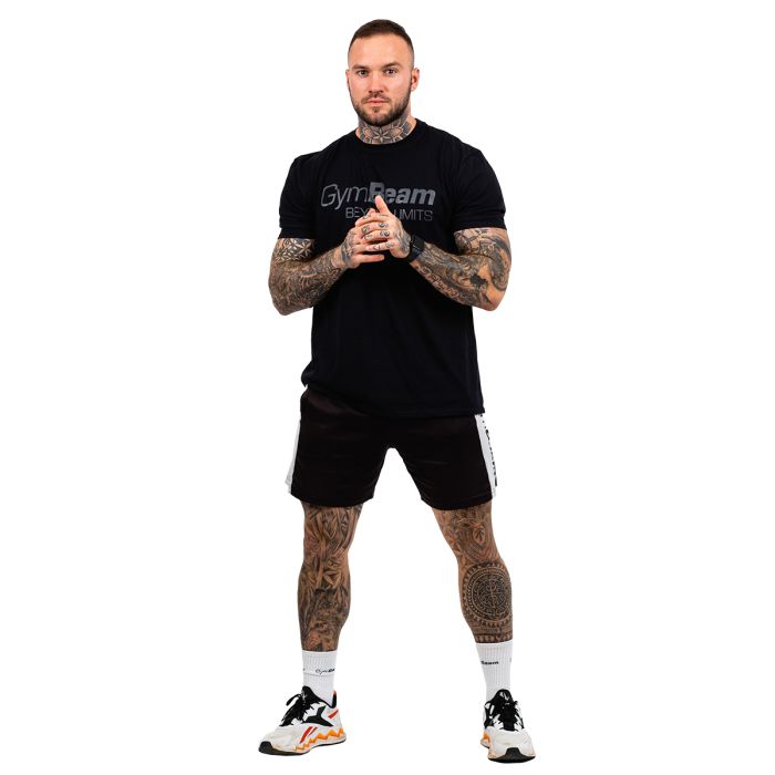 T-Shirt da Uomo Beyond Limits Black - GymBeam L