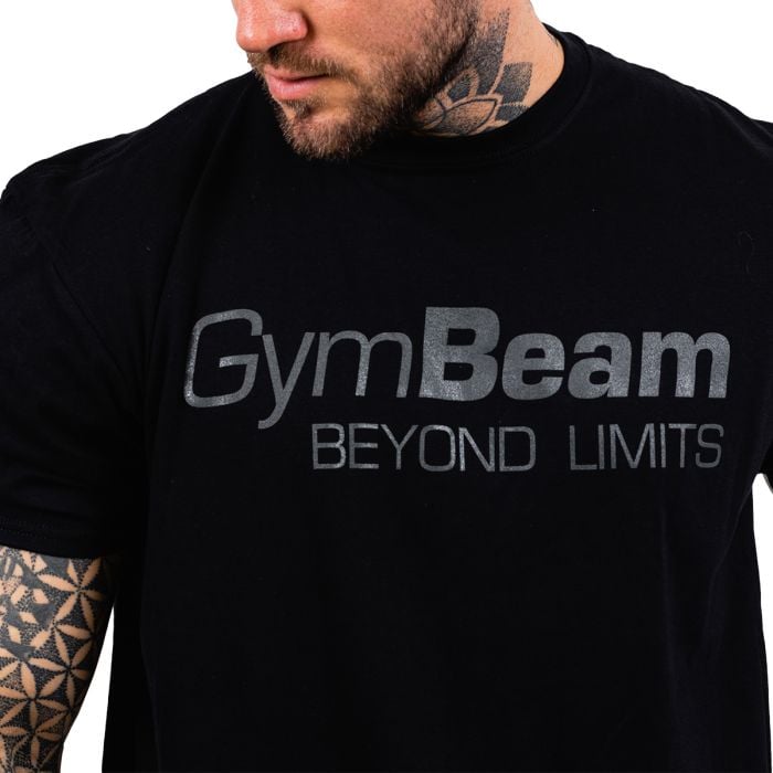 T-Shirt da Uomo Beyond Limits Black - GymBeam L