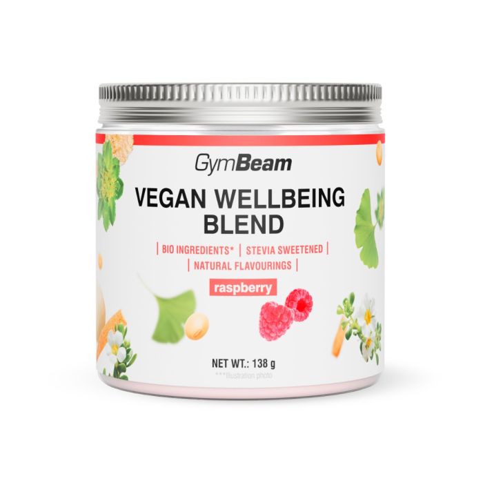 Vegan Wellbeing Blend - GymBeam 138 g - Lampone