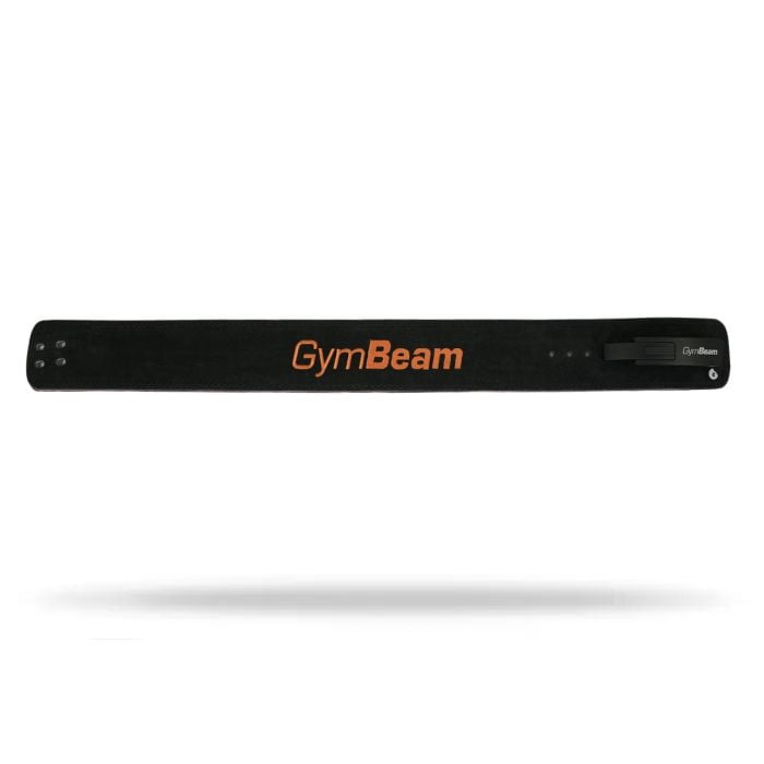 Cintura da Powerlifting LEVER Black/Orange - GymBeam L