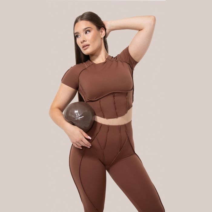 Leggings Cosmo Brown - GymBeam L