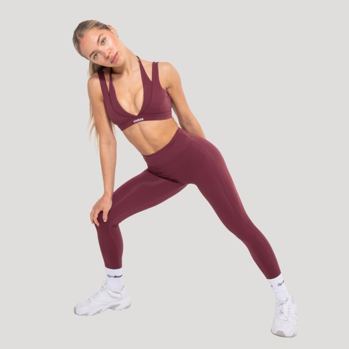 Leggings da Donna Flow Wine - GymBeam S