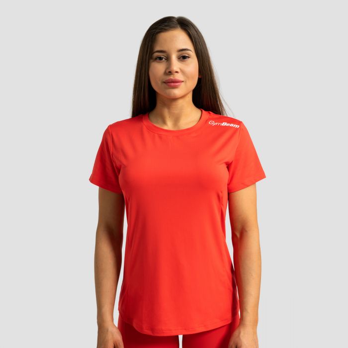 T-Shirt Sportiva Limitless da Donna Hot Red - GymBeam