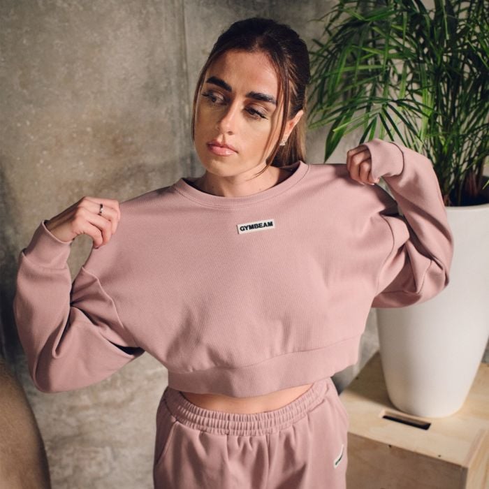 Felpa da Donna Cropped Aura Roux - GymBeam S