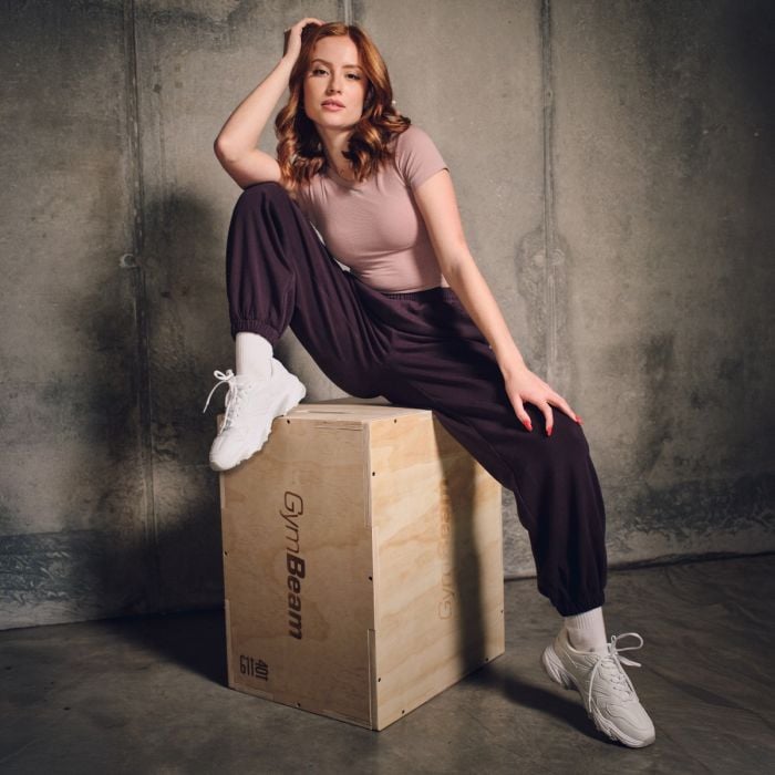 Joggers da Donna Aura Tee Brown - GymBeam XL