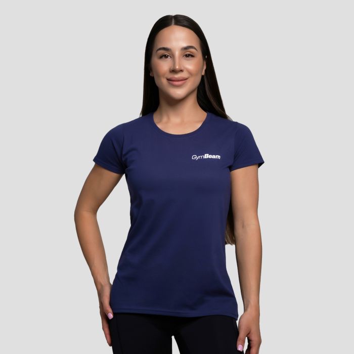 Women’s Basic T-Shirt Navy Blue - GymBeam