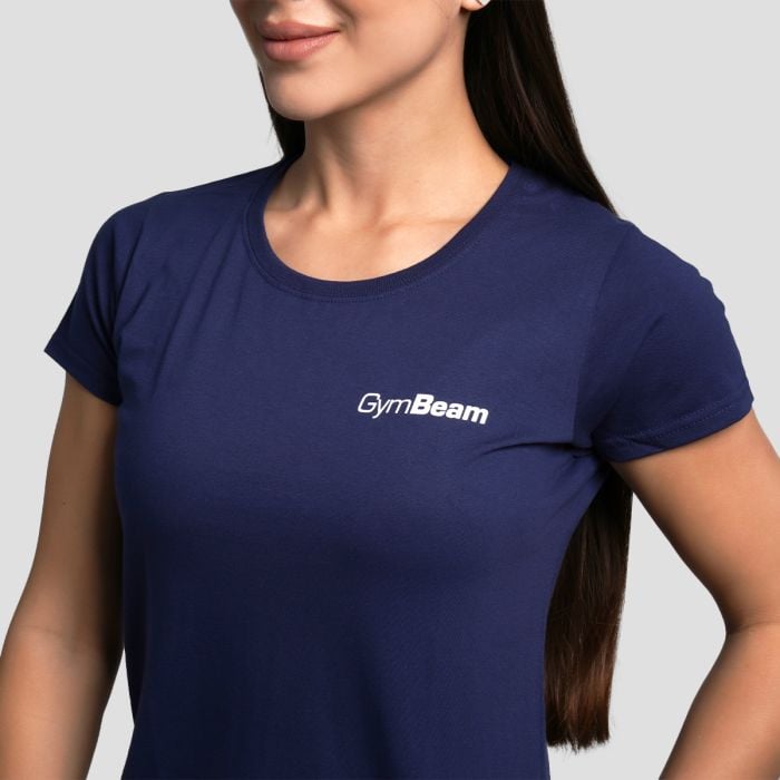 T-Shirt da Donna Basic Blu Navy - GymBeam S