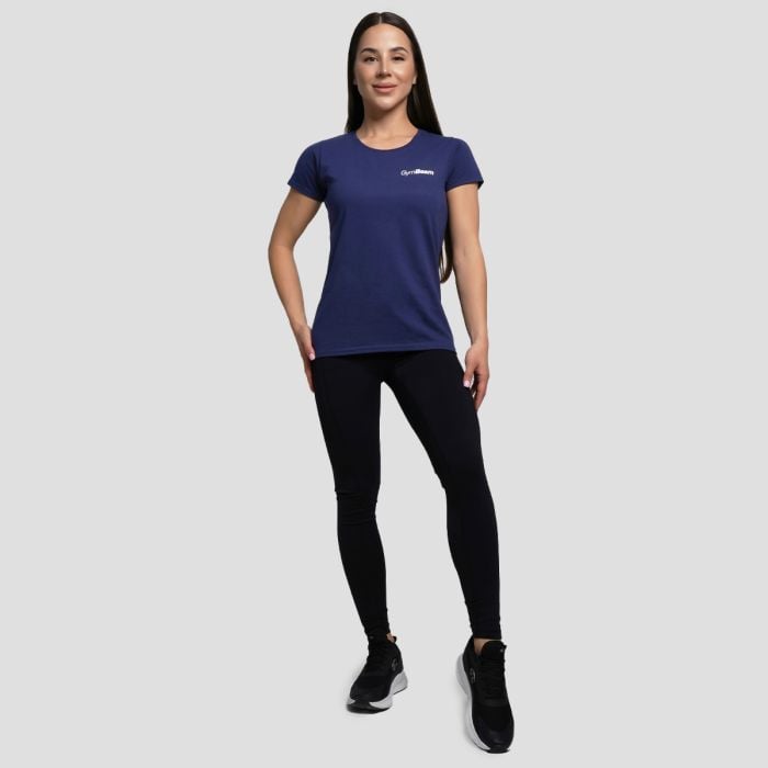 T-Shirt da Donna Basic Blu Navy - GymBeam S