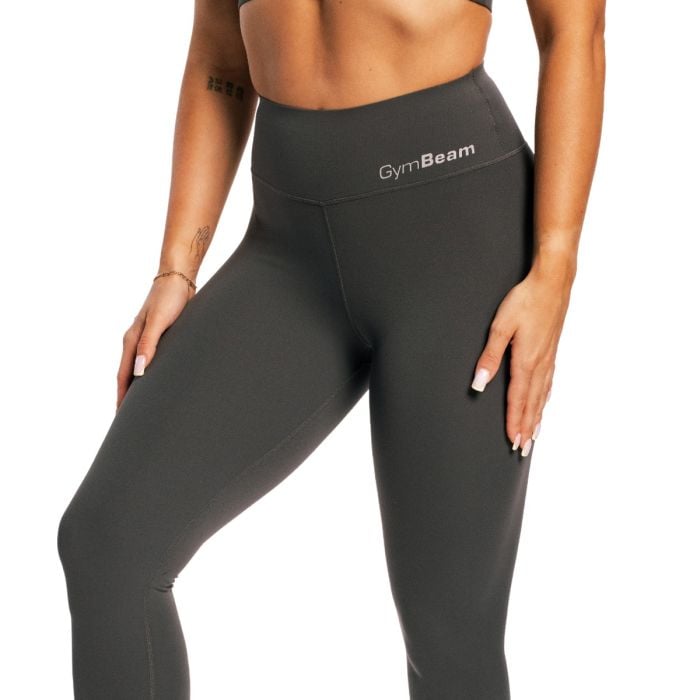 Women‘s BEAT Leggings Charcoal - GymBeam XXL