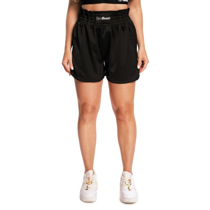 Pantaloncini da Donna Combat Boxing Black - GymBeam XL
