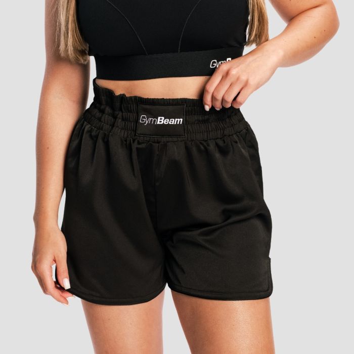 Pantaloncini da Donna Combat Boxing Black - GymBeam XL